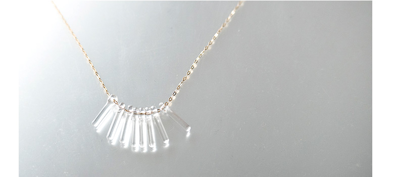 Siri Siri シリシリ 耐熱ガラスネックレス Necklace Shala Shala Ac401 Iroma Aranciato