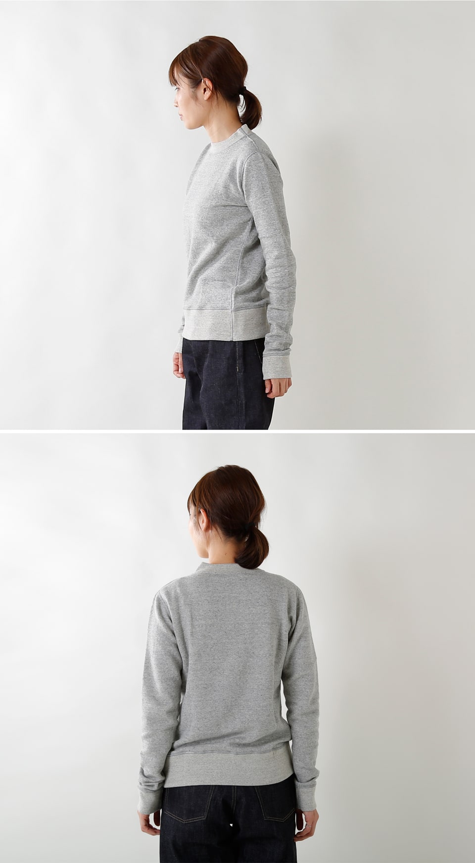 R & D.M.Co-(オールドマンズテーラー)裏起毛コットンクルー R & D.M.Co-(オールドマンズテーラー)裏起毛コットンクルー