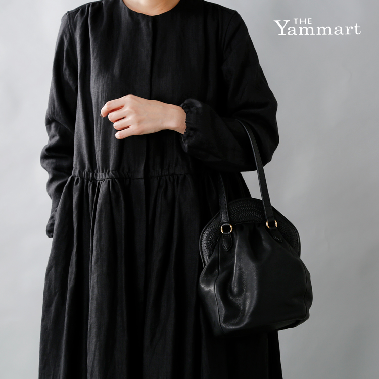 Yammart(ヤマート)カウレザーポットモチーフミニバッグ stitchhandbag