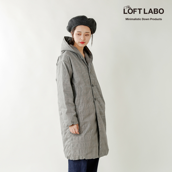 The Loft Labo(ロフトラボ)×NANGA(ナンガ)aranciato別注 グレンチェックフーデッドロングダウンコート“WIIS”  tl15fjk04at-sn【サイズ・カラー交換初回無料】 | iroma..aranciato