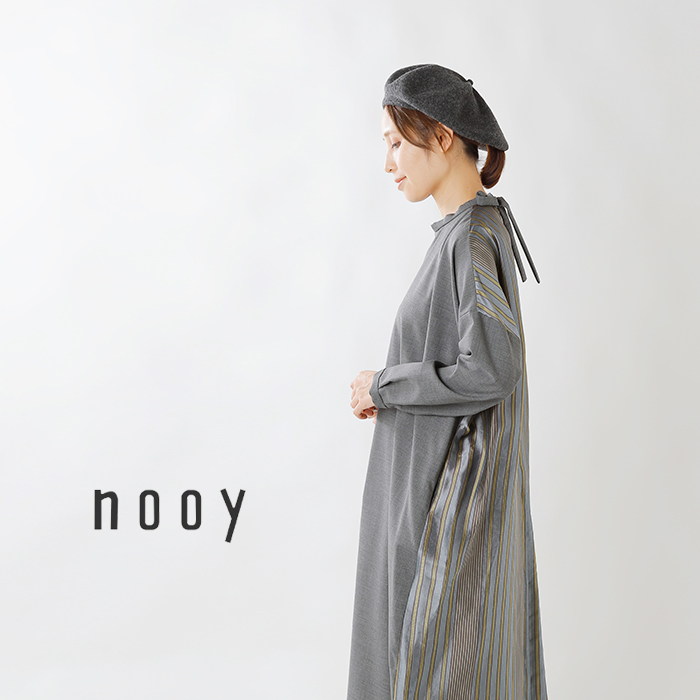 nooy(ヌーイ)ジャガードタイストライプスカイドレス nop03aw19-tr | iroma..aranciato