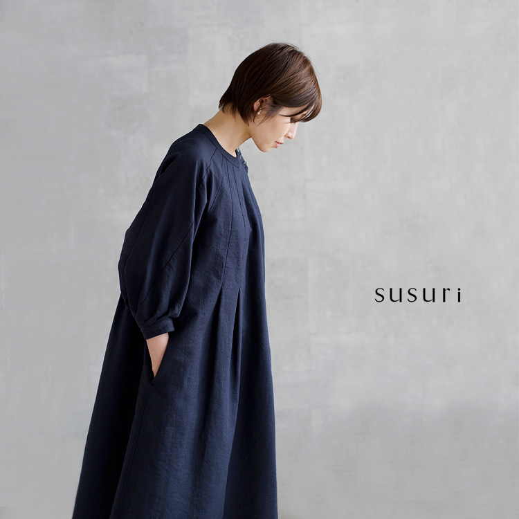 週末お値下げ タグ有 美品 susuri ススリ カルマールワンピース 19AW-