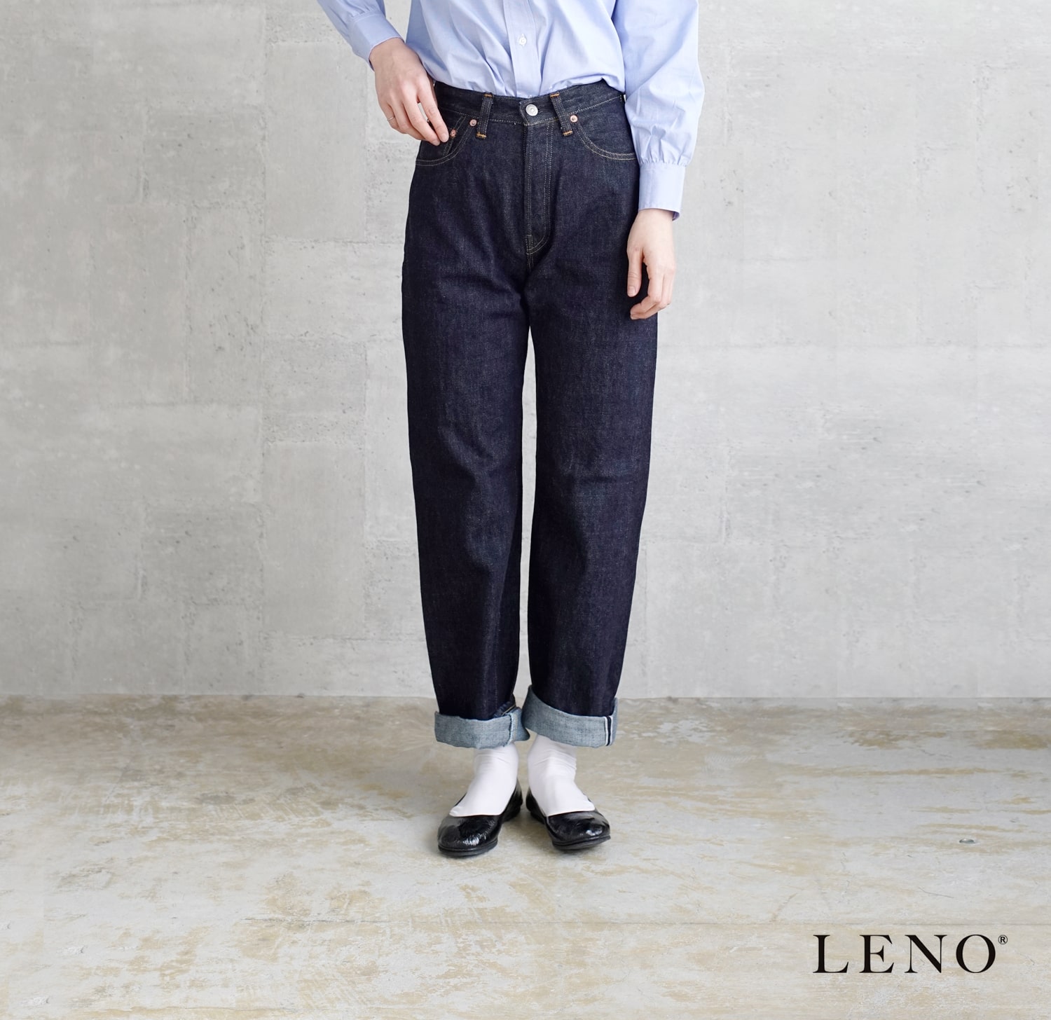 LENO(リノ)ストレートジーンズ”BRIGITTE” leno-j001【サイズ交換初回無料】 | iroma..aranciato