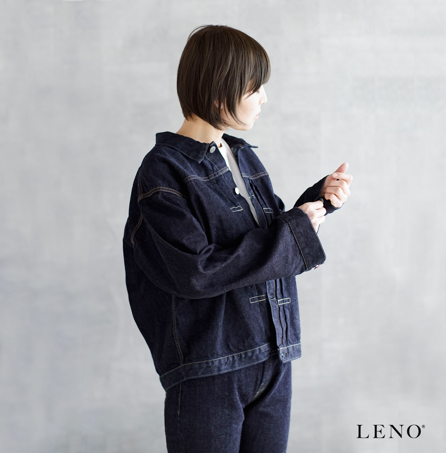 leno デニムジャケット | www.jarussi.com.br