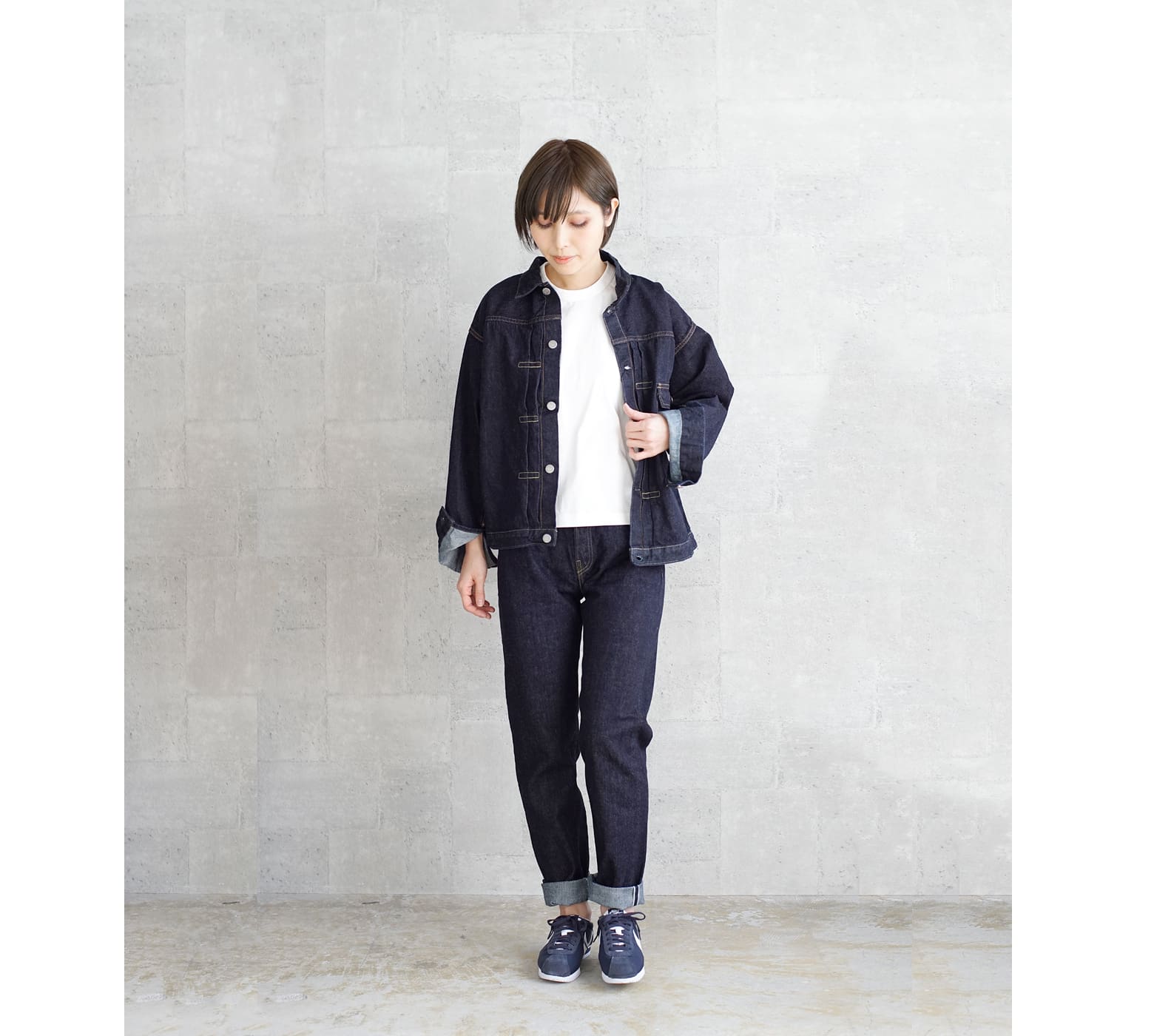 限定 クーポン10% LENO\u0026CO BRENDA BIG TRUCKER JACKET 00 