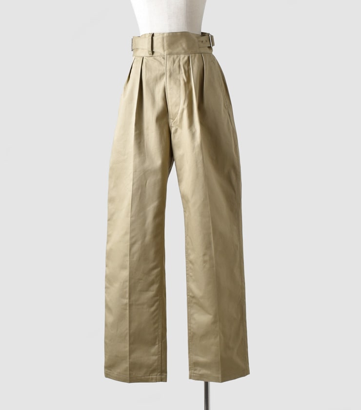 リノ/LENO】DOUBLE BELTED GURKHA TROUSERS - greatriverarts.com