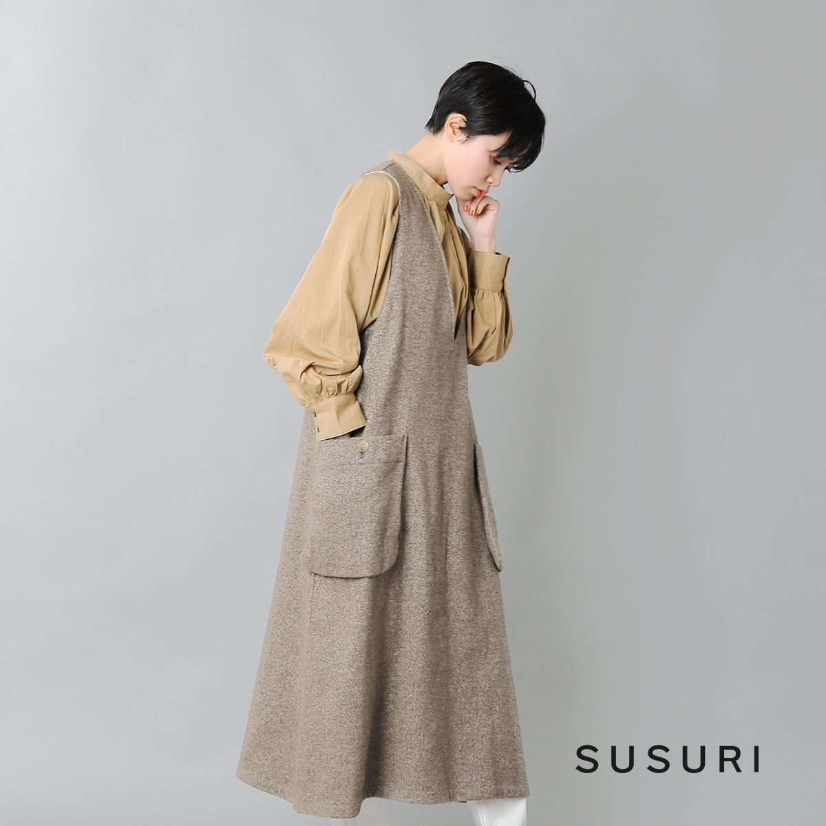 Susuri ススリ アイデリックワンピース 262 Iroma Aranciato Susuri ススリ アイデリックワンピース 262 Iroma Aranciato