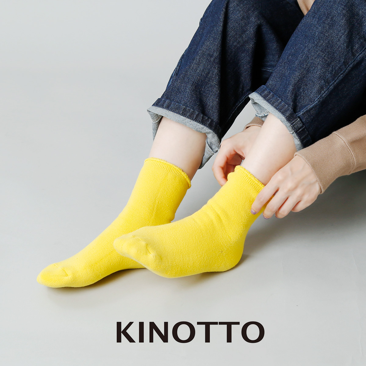 KINOTTO(キノット)リバーシブルパイルソックス 251a-02