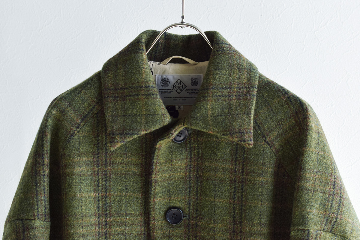 R D M Co オールドマンズテーラー ブリティッシュウールツイードボックスコート 4484 Iroma Aranciato