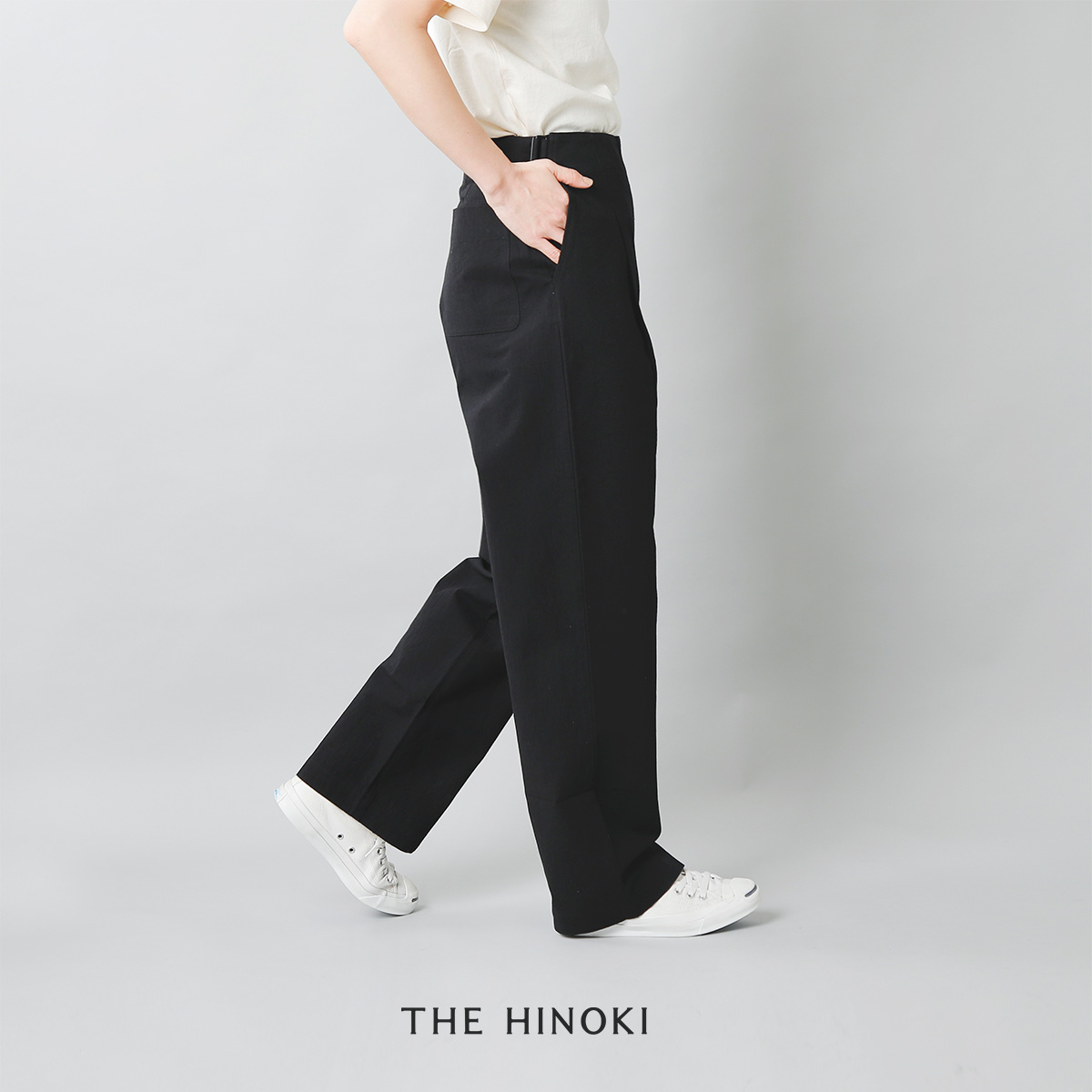 THE HINOKI(ザ ヒノキ)コットン馬布OSFAワイドパンツ th20s-9【サイズ交換初回無料】