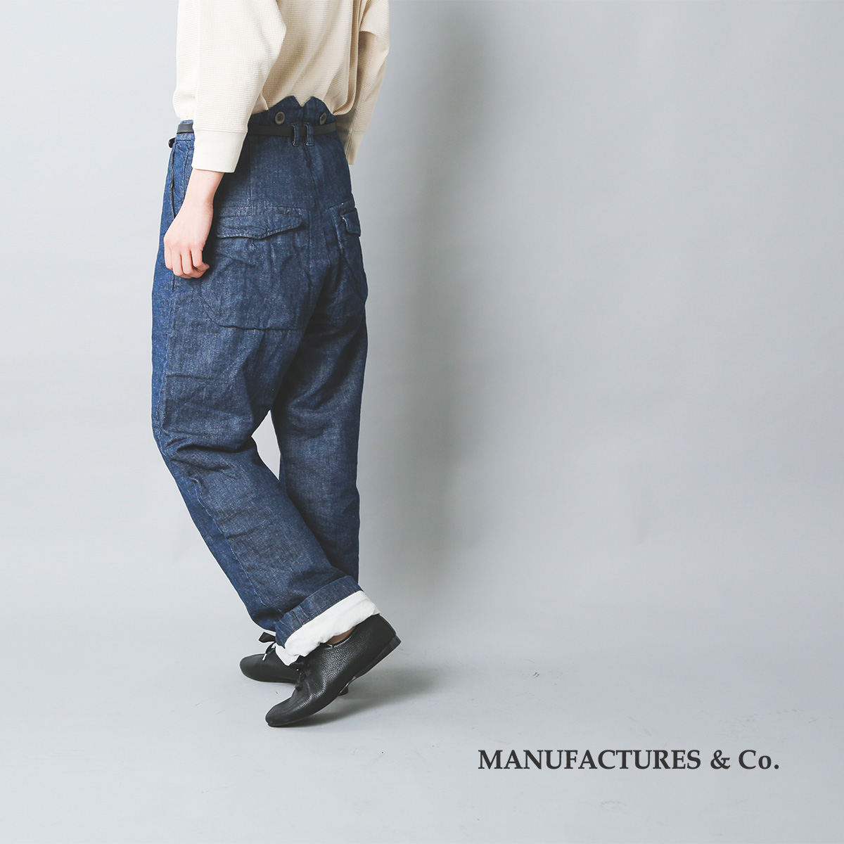 Manufactures&Co.(マニュファクチャーズアンドコー)デニムワーカートラウザーズパンツ worker-trousers