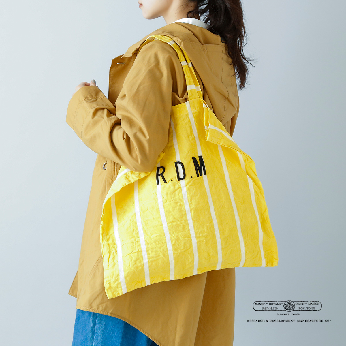 Ｈ.P様☆オールドマンズテーラー R&D.M.Co- マルシェバッグL R&D.M.Co- オールドマンズテーラー マルシェバッグ イエロー 20%OFF