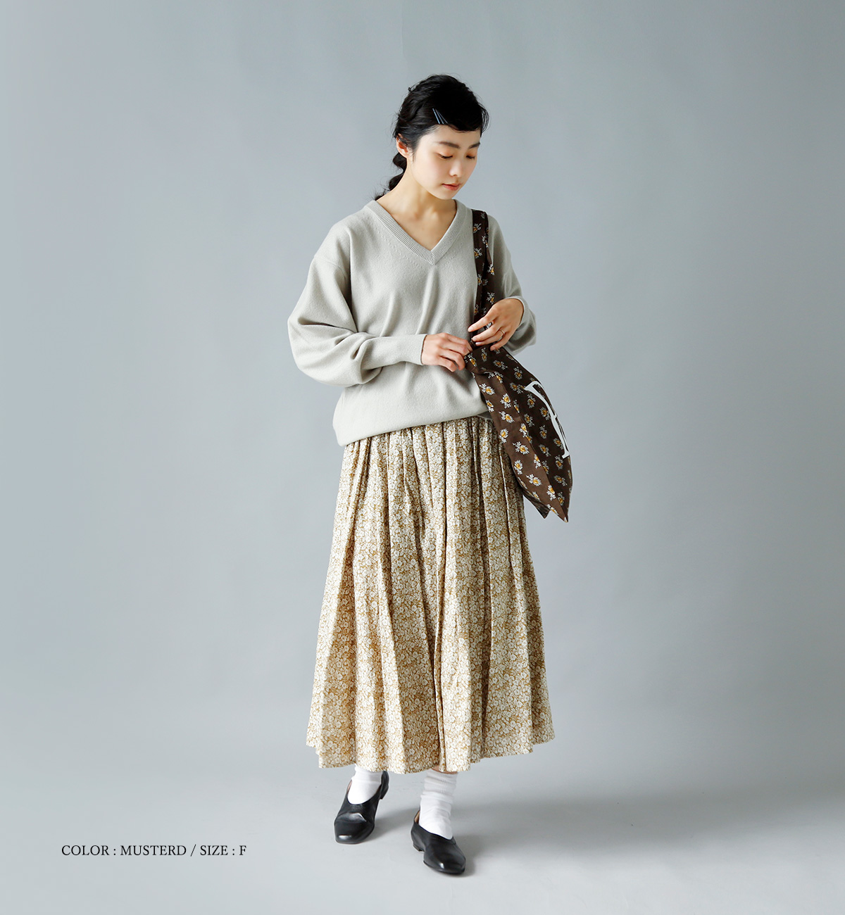 オールドマンズテーラー リトルワイルドベリー ギャザースカート R&D.M.Co- / OLDMAN'S TAILOR GATHER SKIRT オールドマンズ