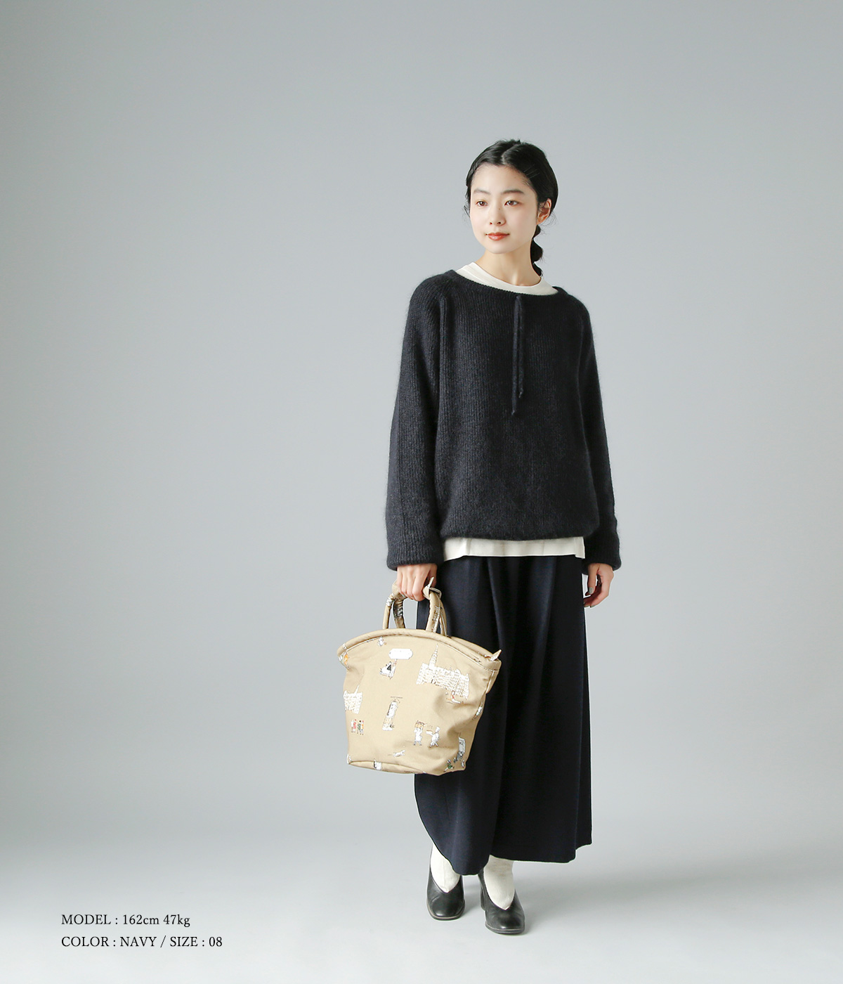 Olde H & Daughter(オールドエイチアンドドーター)シルクモヘアニットプルオーバー“SILK MOHAIR KNITWEAR”  bk002 | iroma..aranciato