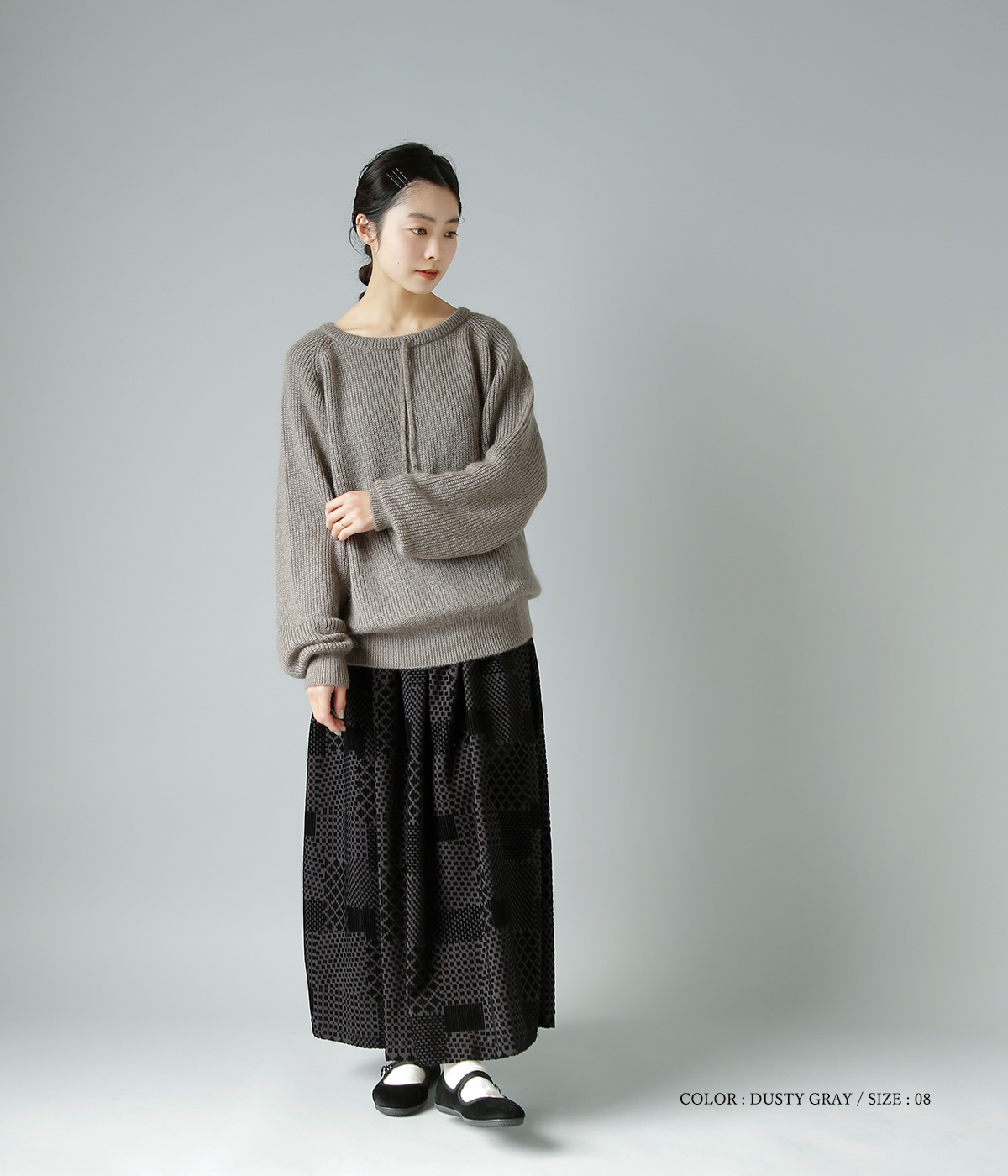 Olde H & Daughter(I[hGC`Ahh[^[)VNwAjbgvI[o[gSILK MOHAIR KNITWEARh bk002