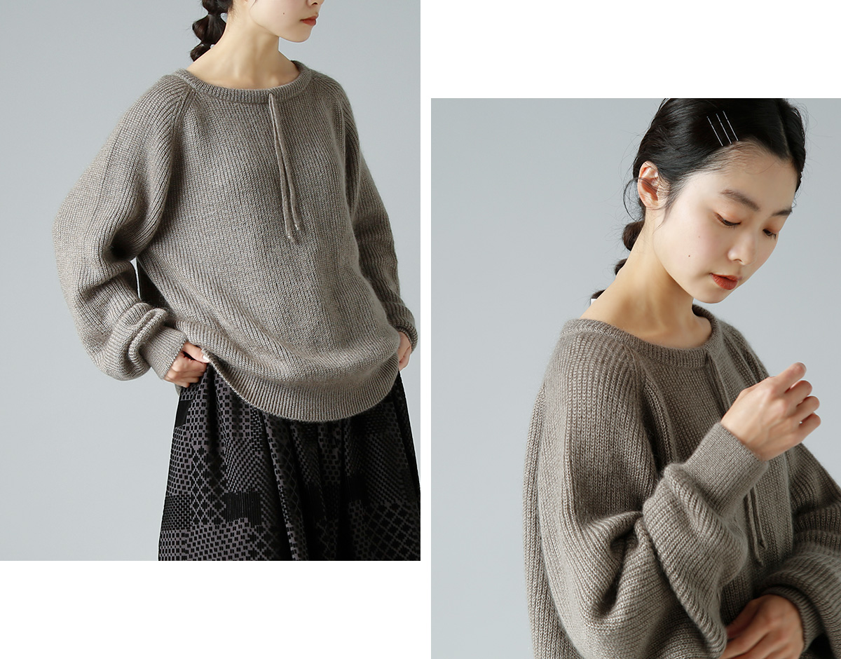 Olde H & Daughter(オールドエイチアンドドーター)シルクモヘアニットプルオーバー“SILK MOHAIR KNITWEAR”  bk002 | iroma..aranciato