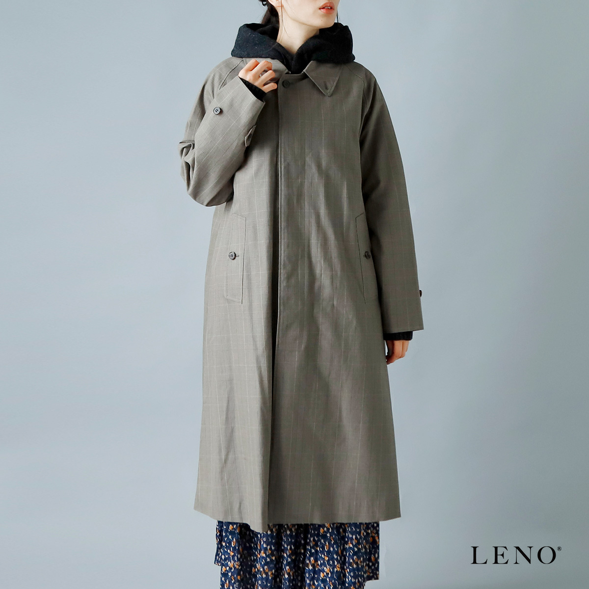 Leno リノ Bal collar coat ステンカラーコート-
