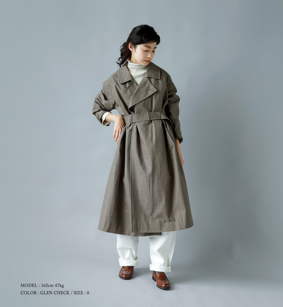 LENO(リノ)オリジナル強撚ギャバジンコットントレンチコート“TIELOCKEN COAT” leno-co004