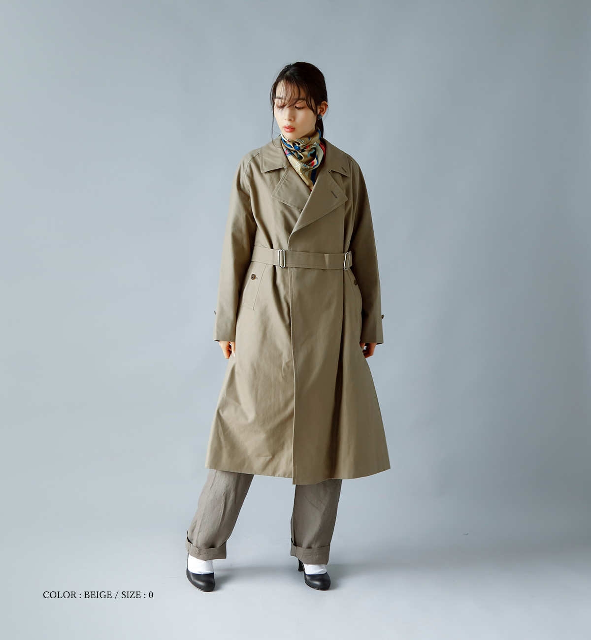 LENO(リノ)オリジナル強撚ギャバジンコットントレンチコート“TIELOCKEN COAT” leno-co004