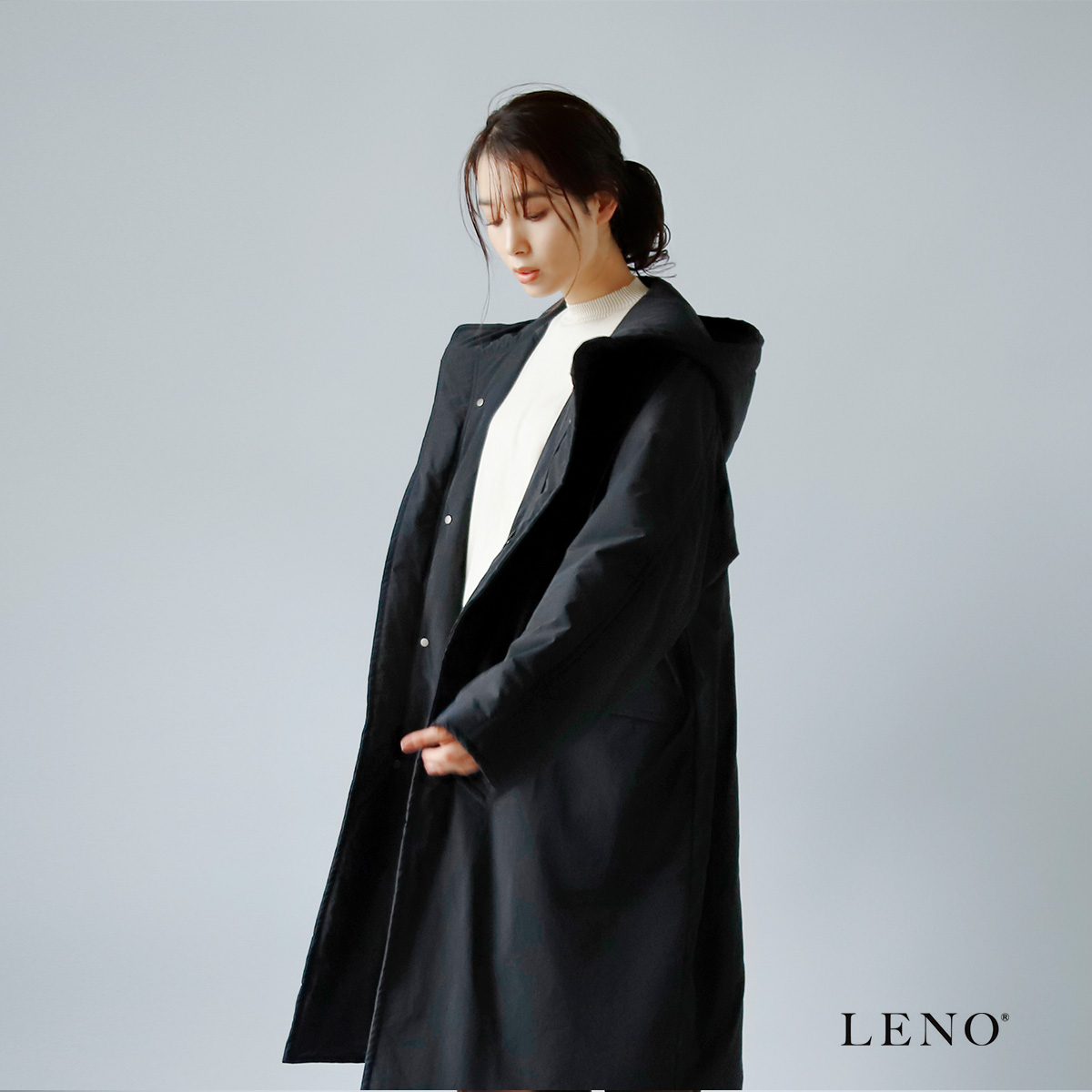 LENO(リノ)インシュレーション ラグランフーデットコート leno-co005