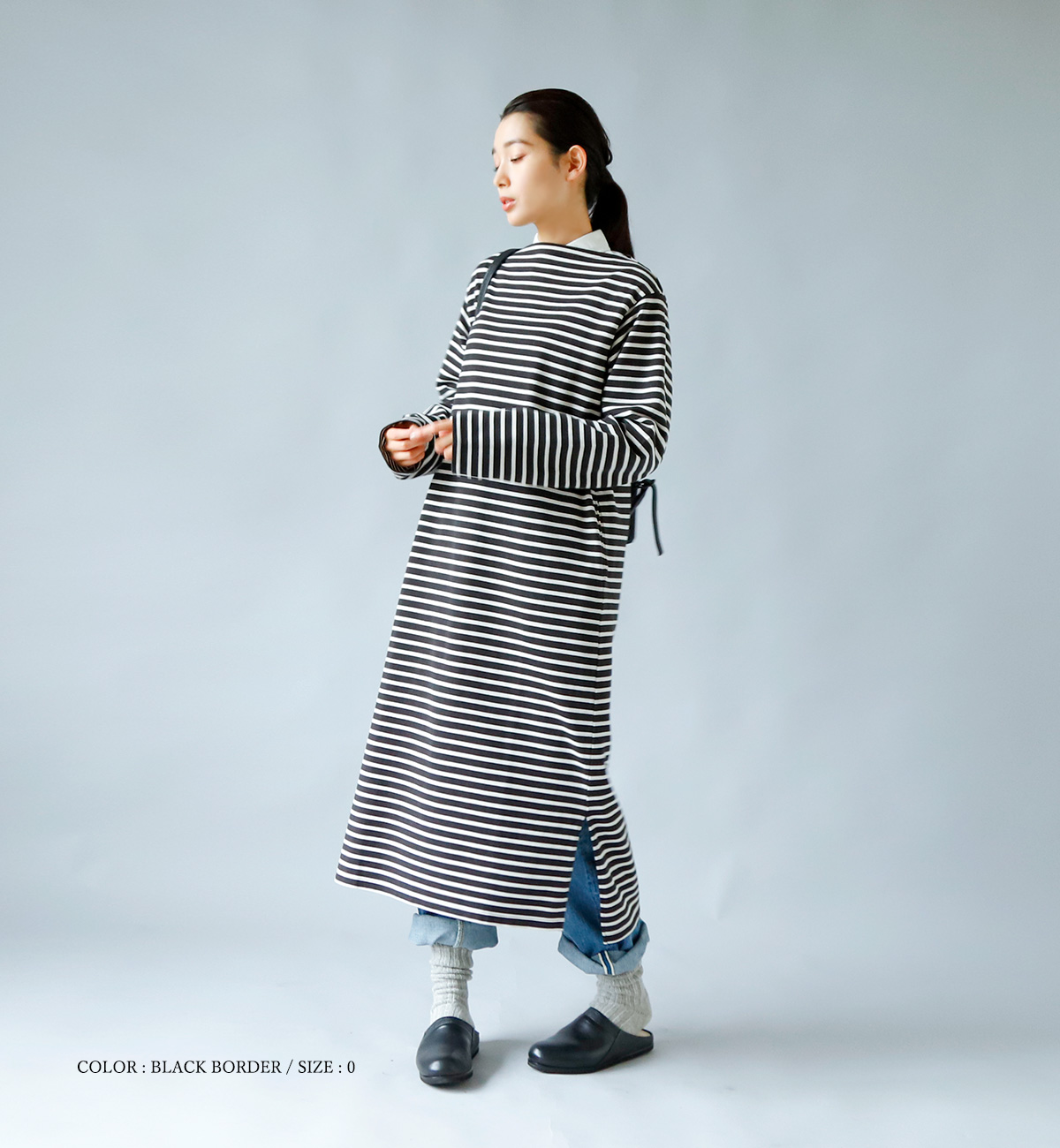 LENO ボーダーバスクワンピース | elisanievas.com