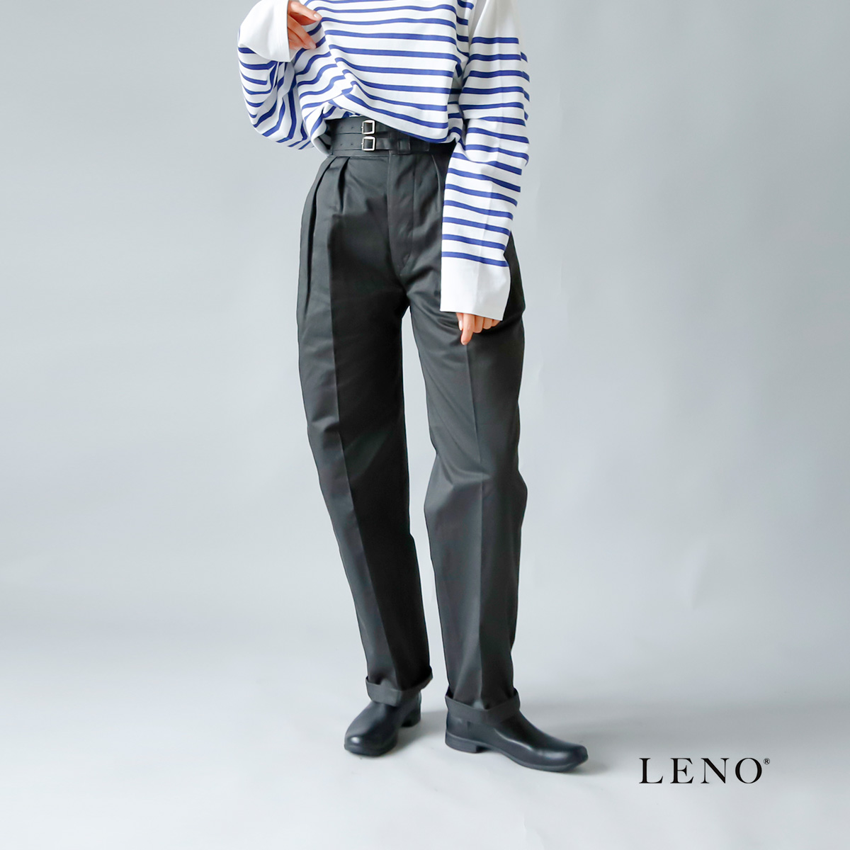 LENO(リノ)ダブルベルトグルカトラウザーズ“Double Belted Gurkha Trousers” leno-pt001【サイズ交換初回無料】