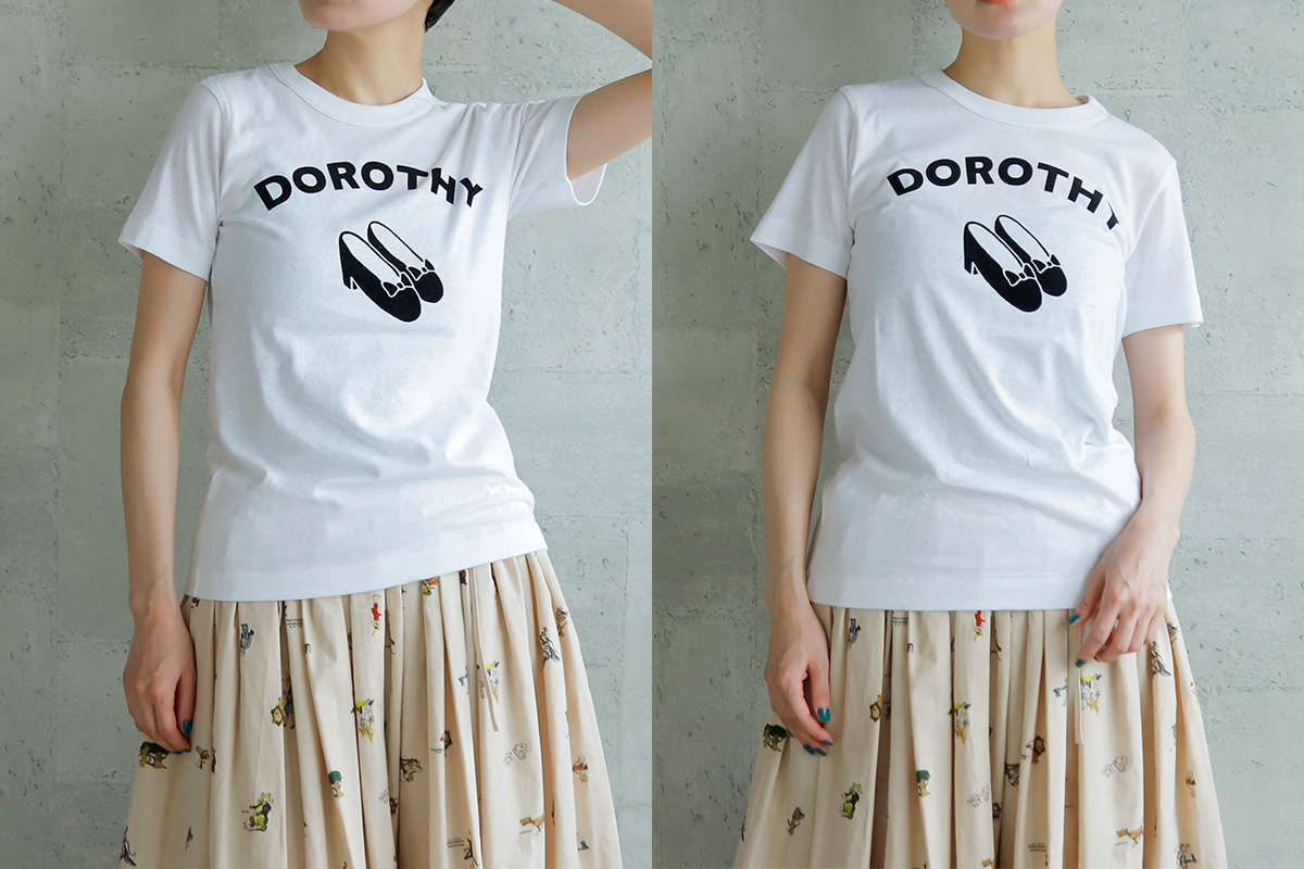 R & D.M.Co-(オールドマンズテーラー)コットンTシャツ“DOROTHY/TIN 