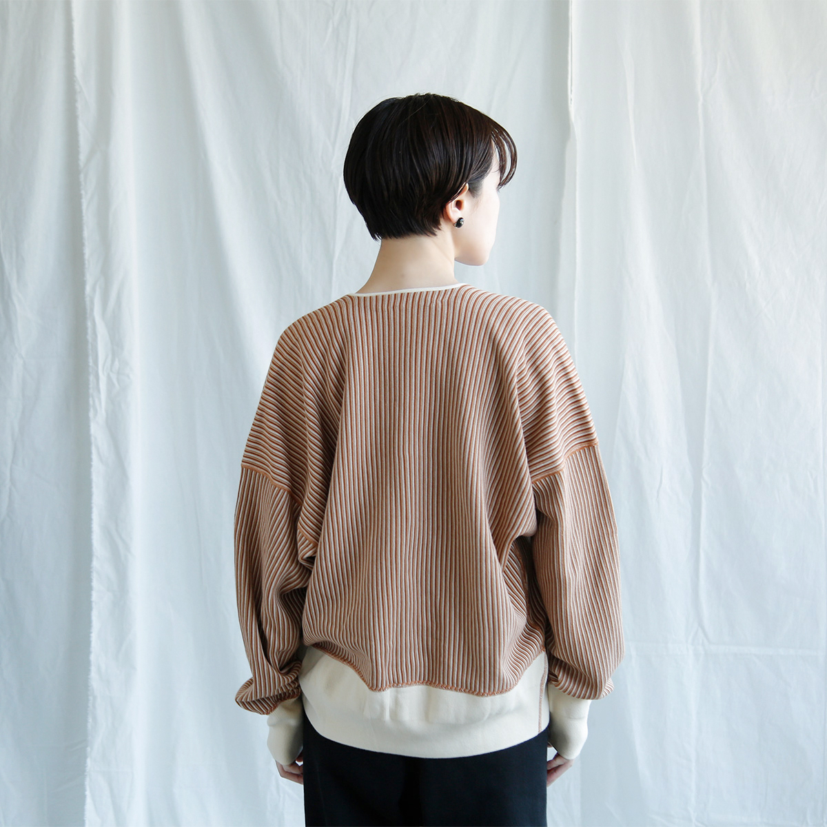 Olde H & Daughter(I[hGC`Ahh[^[)p[Xeb`J[fBKgPARL STITCH CARDIGAN FOR BED IN KNITh bk001-oldehanddaughter