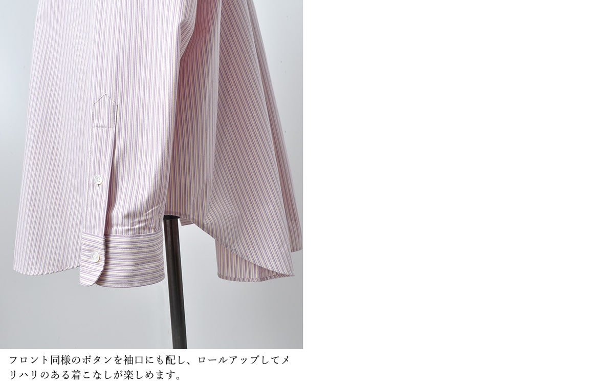 LENO(リノ)オーバーサイズシャツ“STRIPE” h2101-sh003