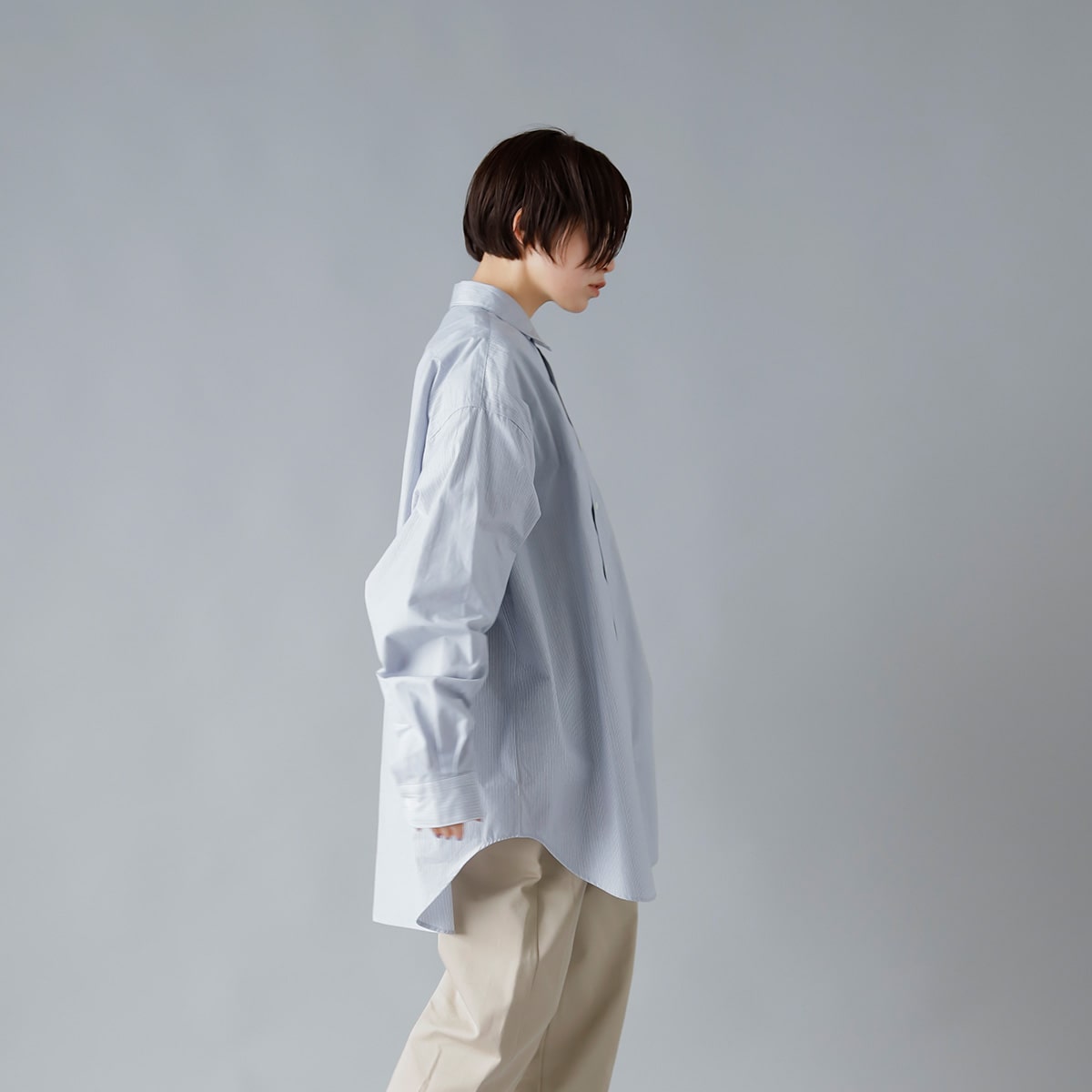 LENO(リノ)オーバーサイズシャツ“STRIPE” h2101-sh003 | iroma..aranciato