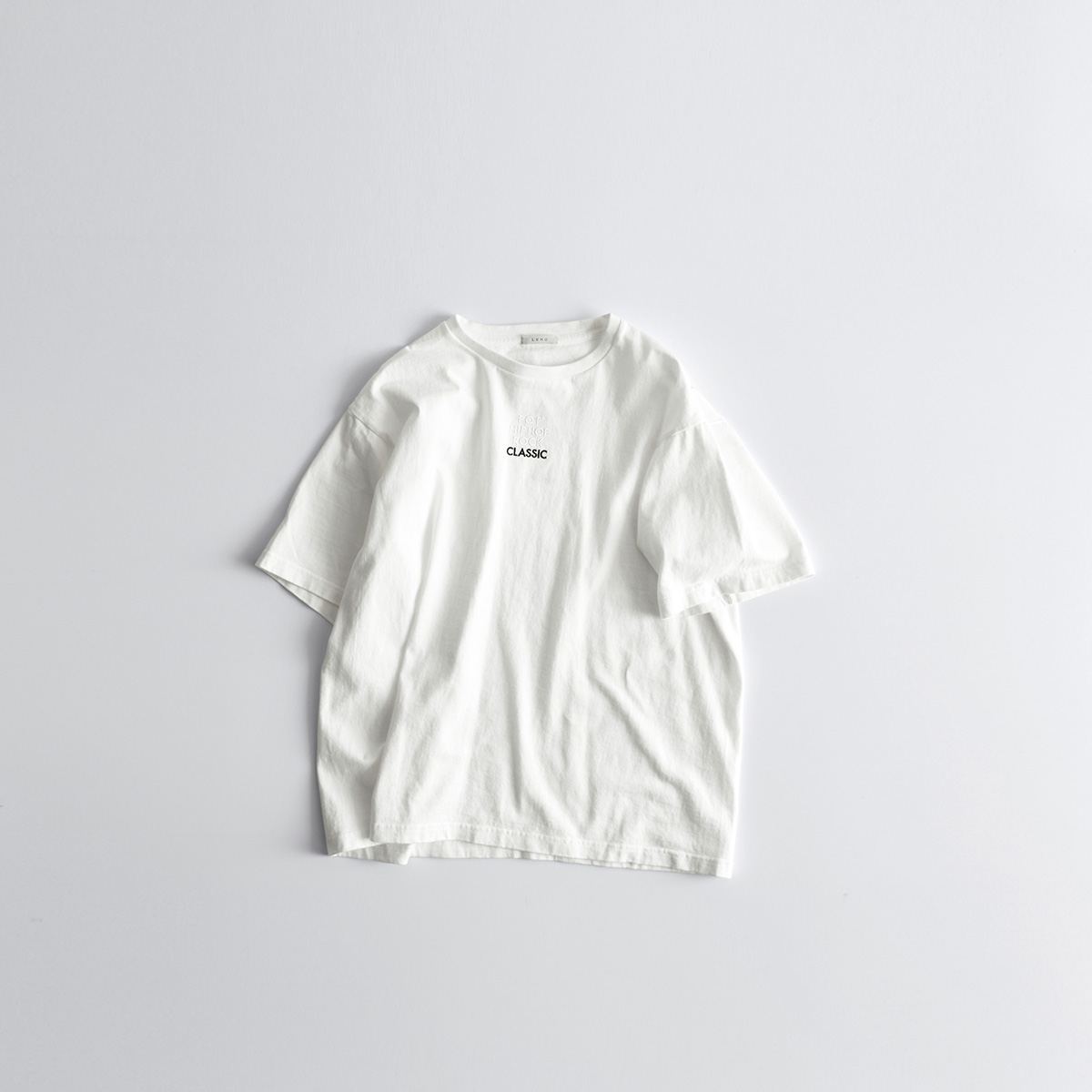 LENO(リノ)コットン刺繍Tシャツ“EMBROIDERY T-SHIRT” l2101-cs006