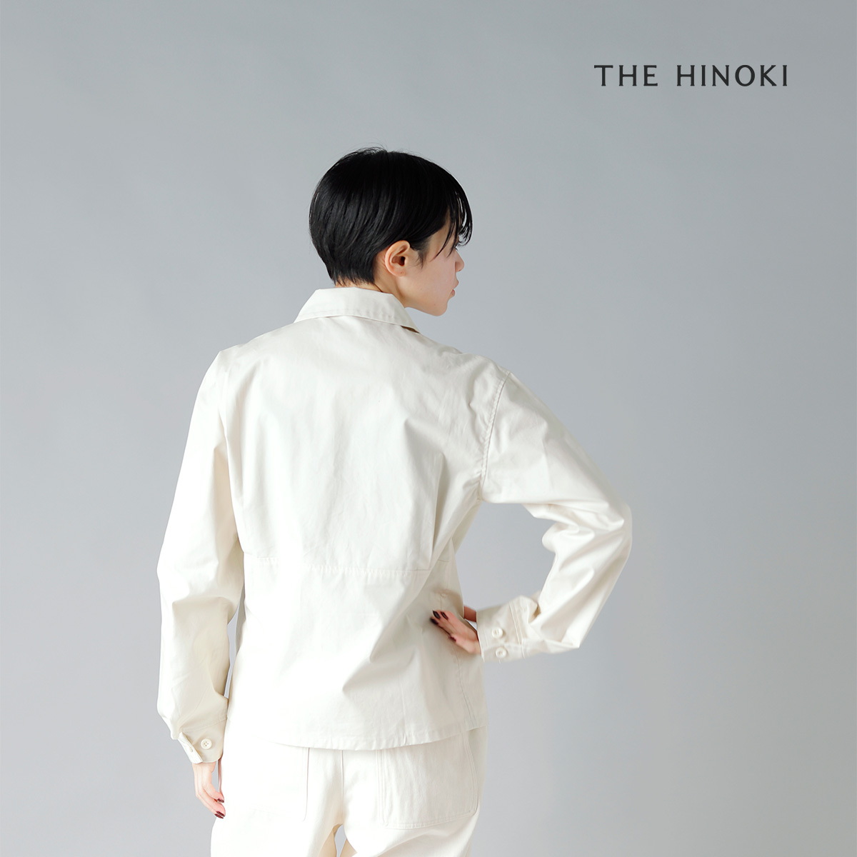 THE HINOKI(ザ ヒノキ)オーガニックコットンウェザーショートシャツジャケット th21s-1