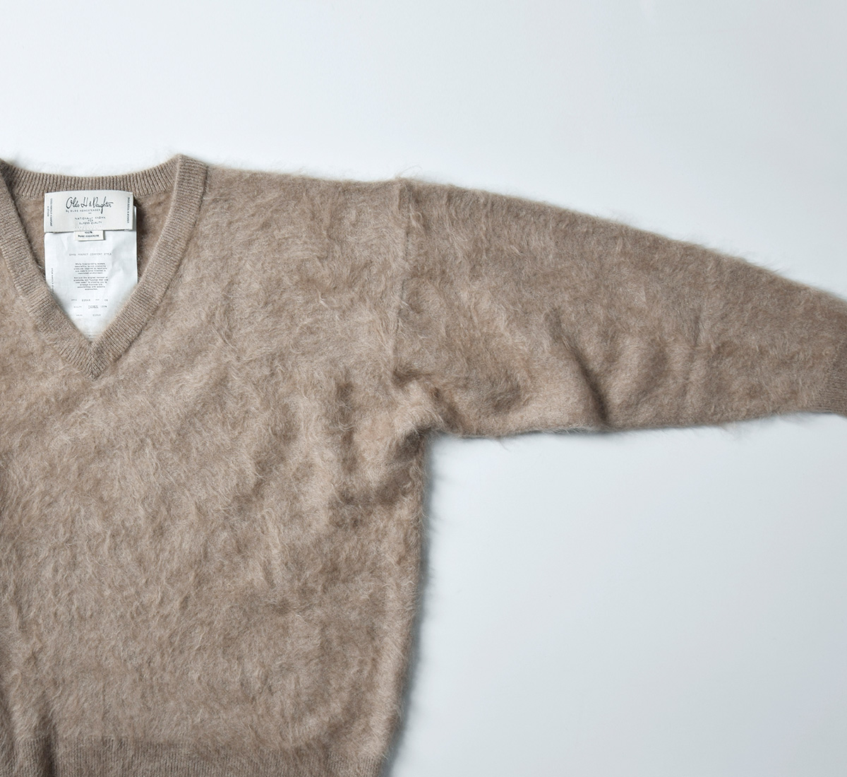 Olde H & Daughter オールドエイチアンドドーター ファー カシミヤ Vネック ニット プルオーバー “FAR CASHMERE V  P/O” bk003-f | iroma..aranciato