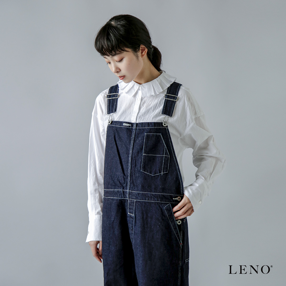 LENO(リノ)セルヴィッチデニム オーバーオール leno-pt005-008☆5