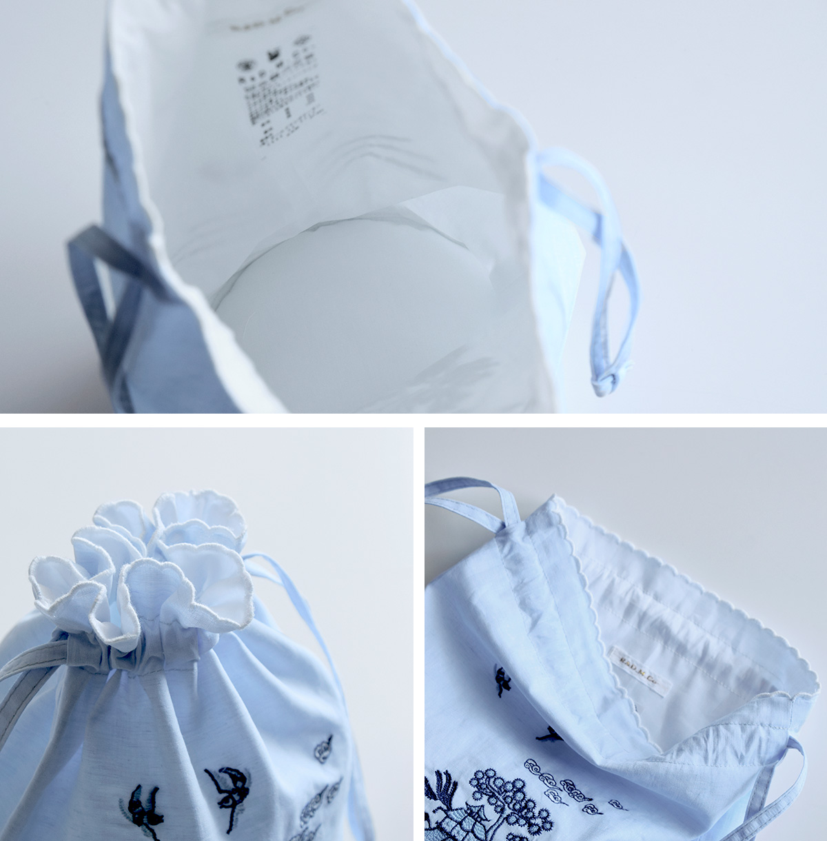 R & D.M.Co-(I[h}Ye[[)EMBROIDERY BLUE WILLOW lXgOobO 5446