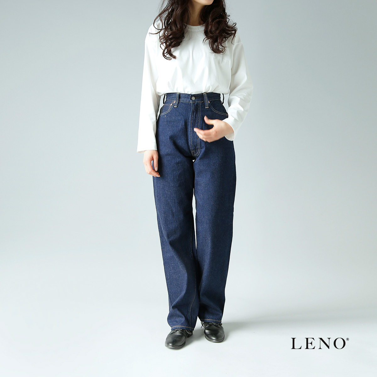 LENO(リノ)ハイウエスト ジーンズ “KAY” leno-j105
