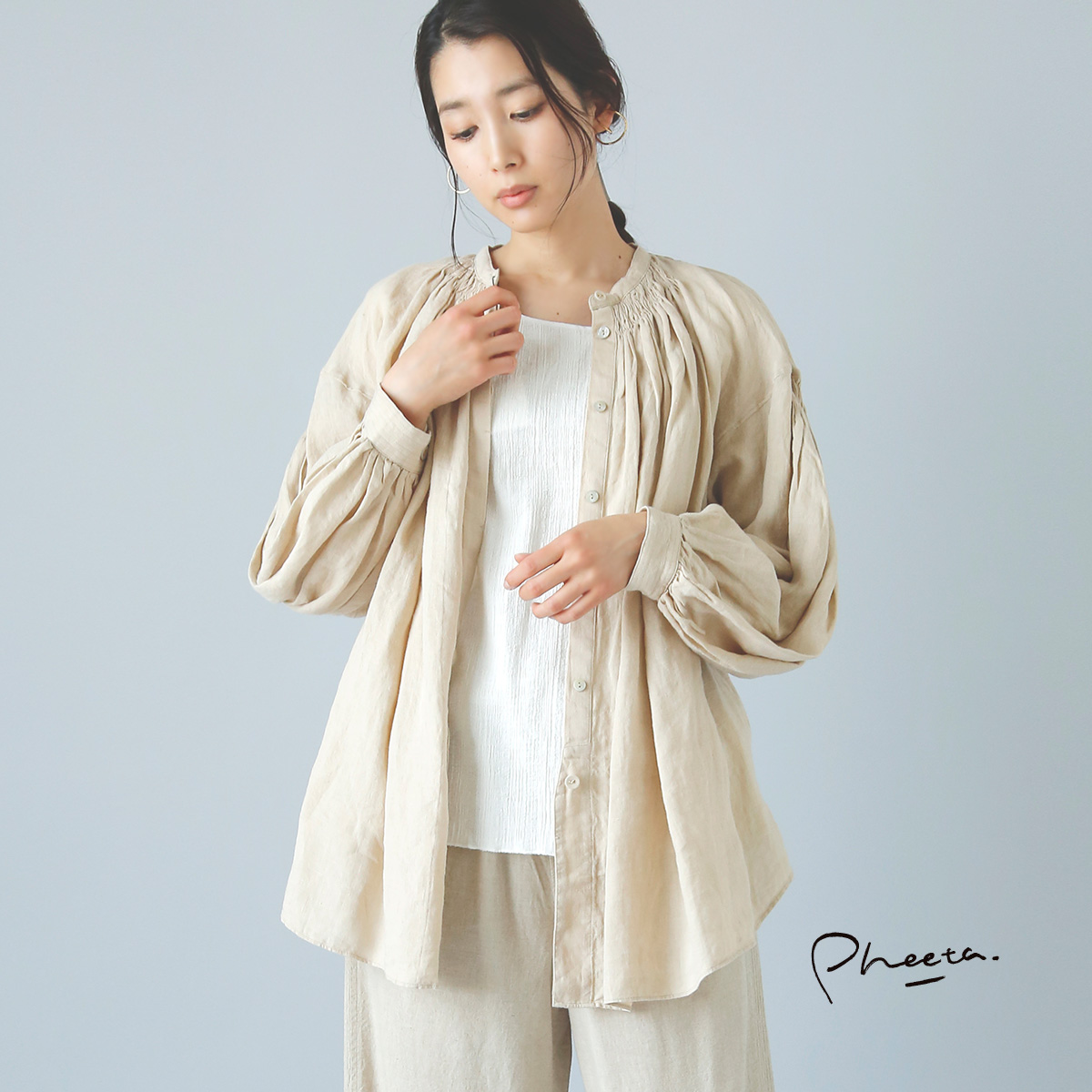 日/祝も発送 pheeta ブラウス シャツ wholesomenutcompany.com