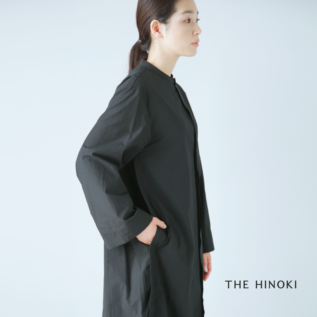 THE HINOKI(ザ ヒノキ)オーガニックコットンカシュクールドレス th22s-3