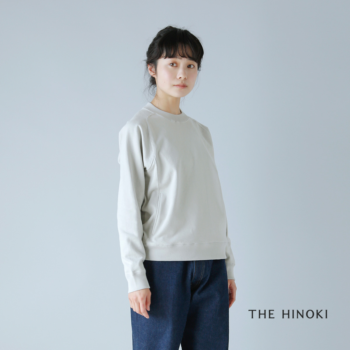 THE HINOKI(ザ ヒノキ)オーガニックコットンスウェットシャツ th22s-34