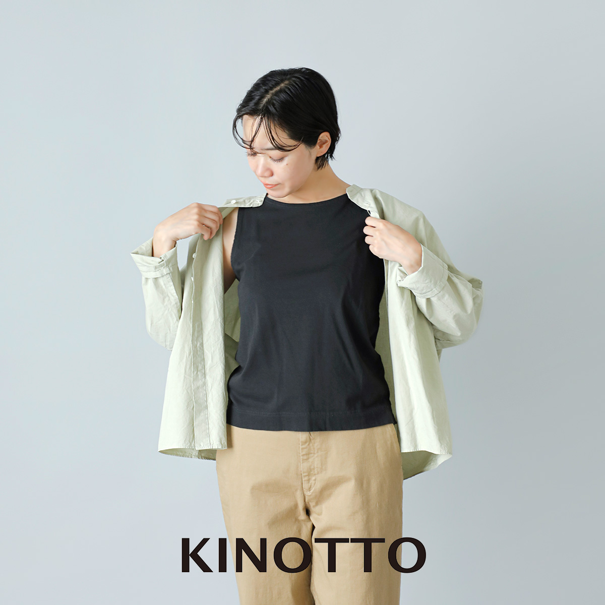 KINOTTO(キノット)タンギス綿 ノースリーブ 2231c005