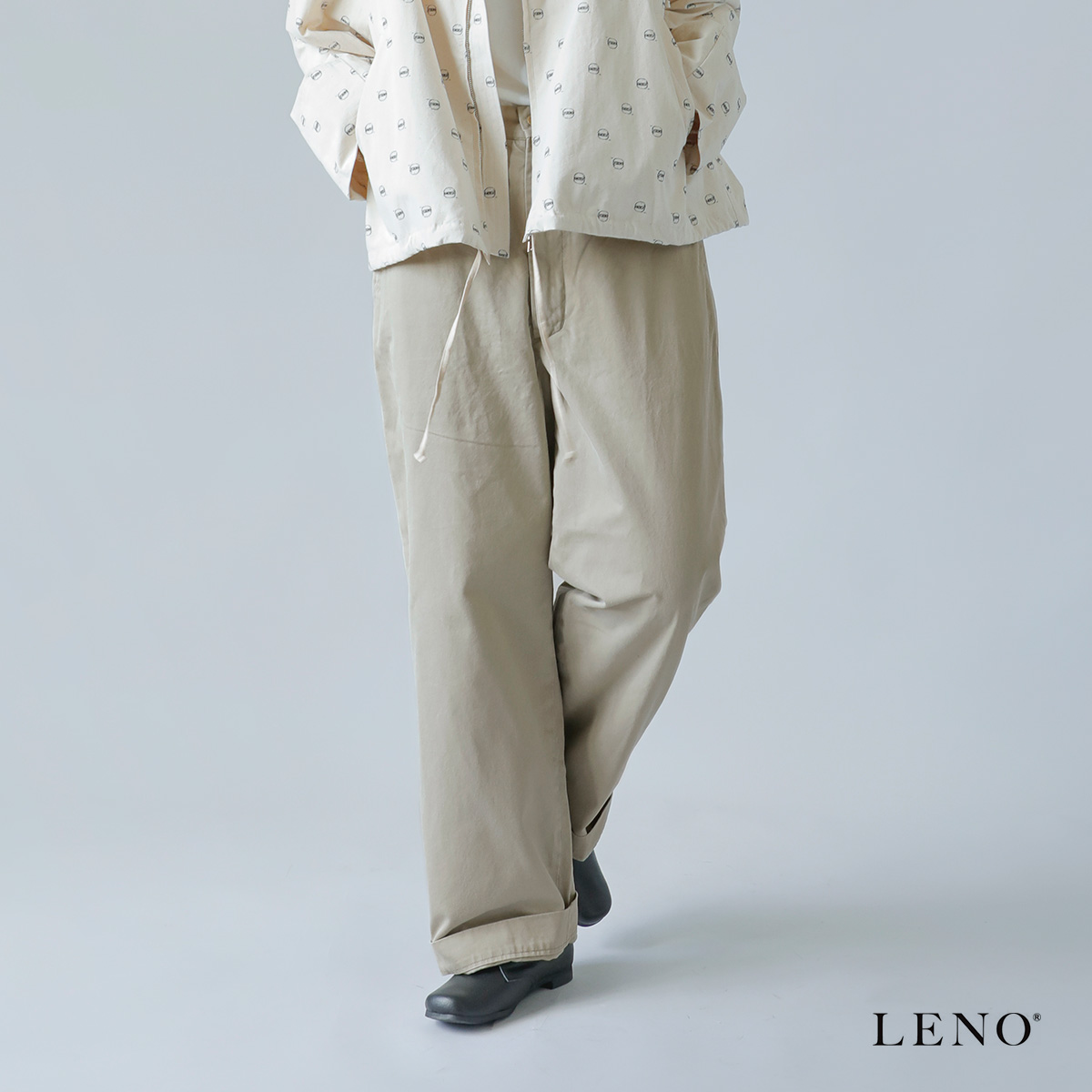 LENO(リノ)コットン チノ トラウザー パンツ leno-pt019-1