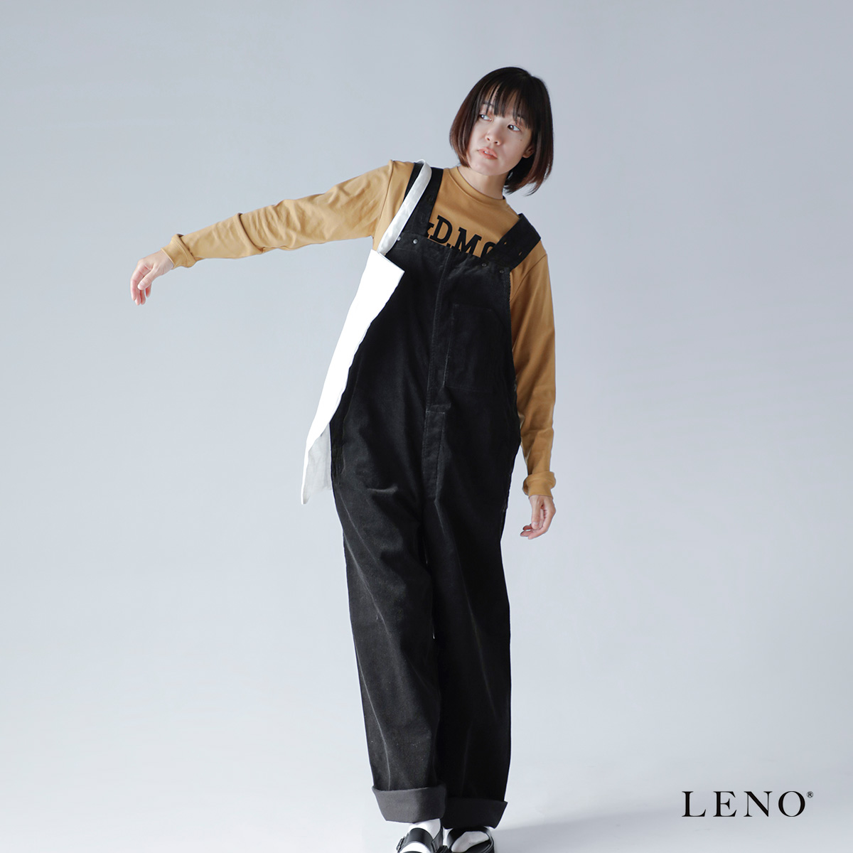 LENO(リノ)14WALE コーデュロイ オーバーオール leno-pt023