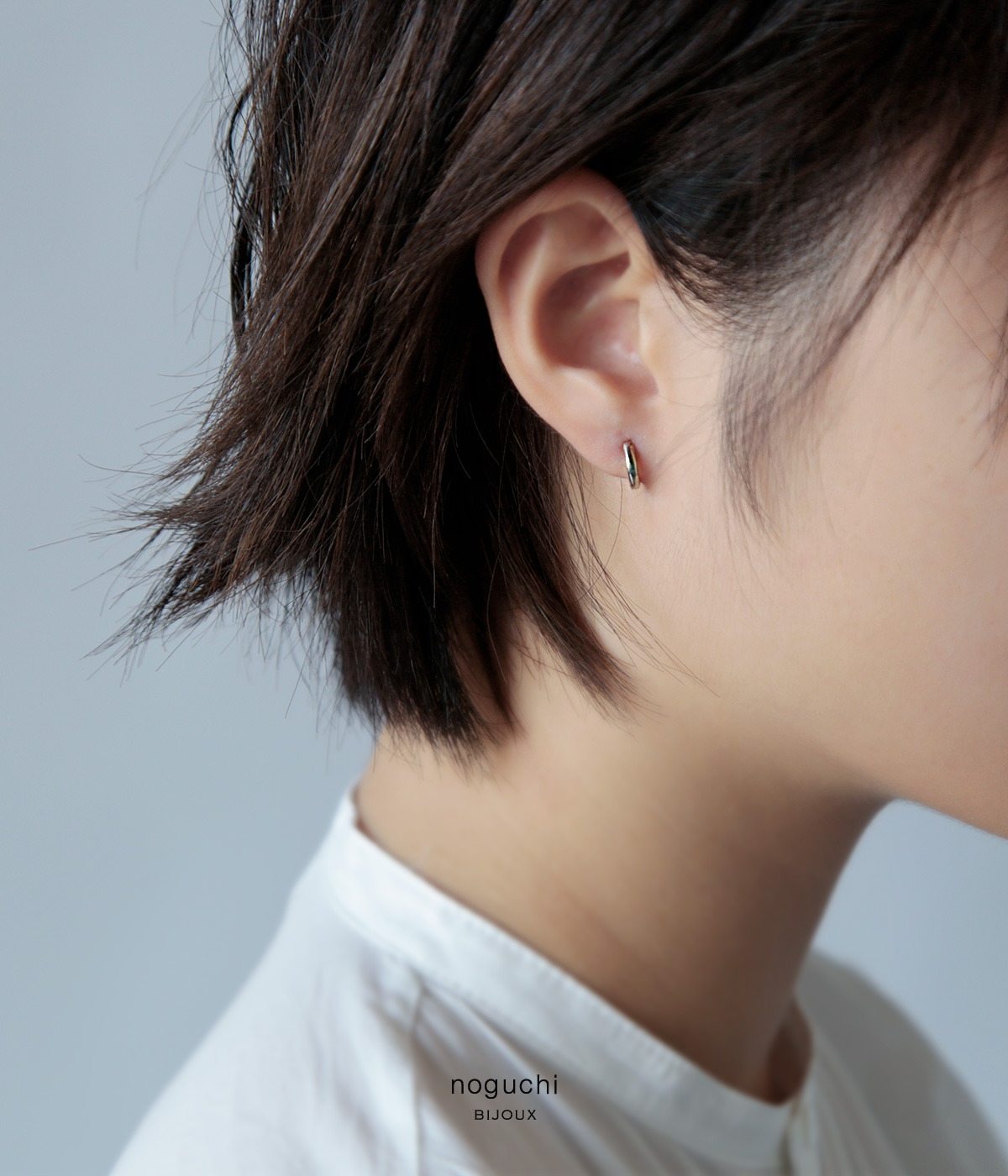 noguchi BIJOUX ノグチ ゴールド フープ ピアス “Matiere” nn3059