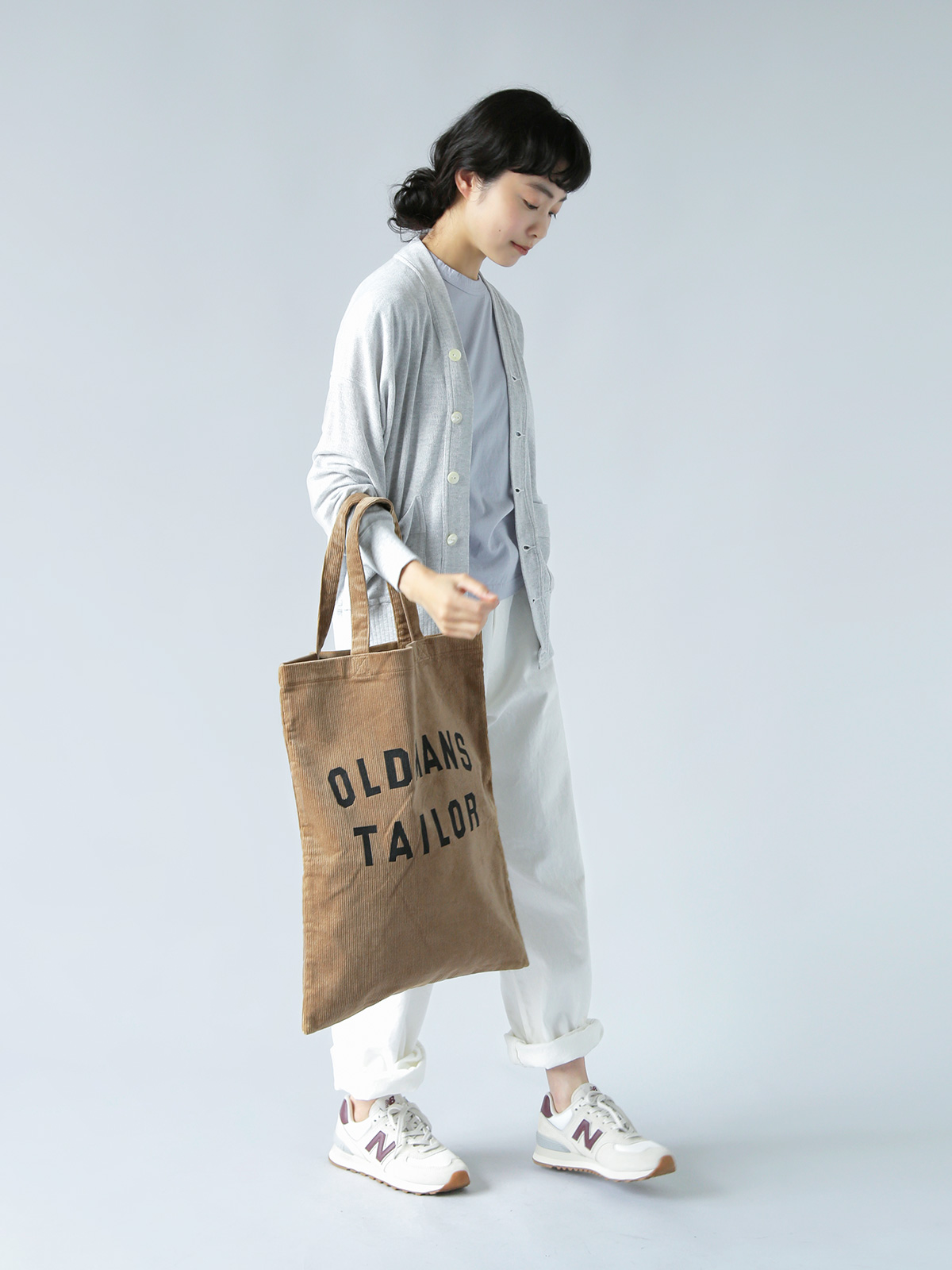 R u0026 D.M.Co-(オールドマンズテーラー)コットン コーデュロイ ロゴプリント トート バッグ “OMT PRINT TOTE BAG”  omt-aw1025 | iroma..aranciato