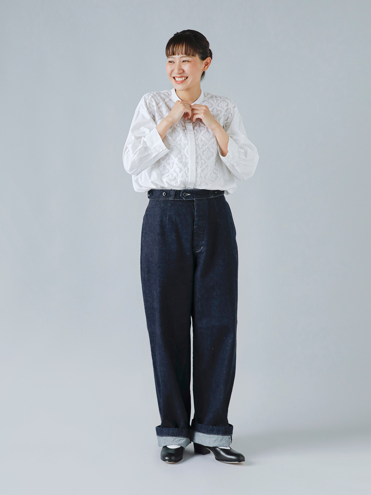 LENO リノ 12oz セルヴィッジ デニム バックル バック