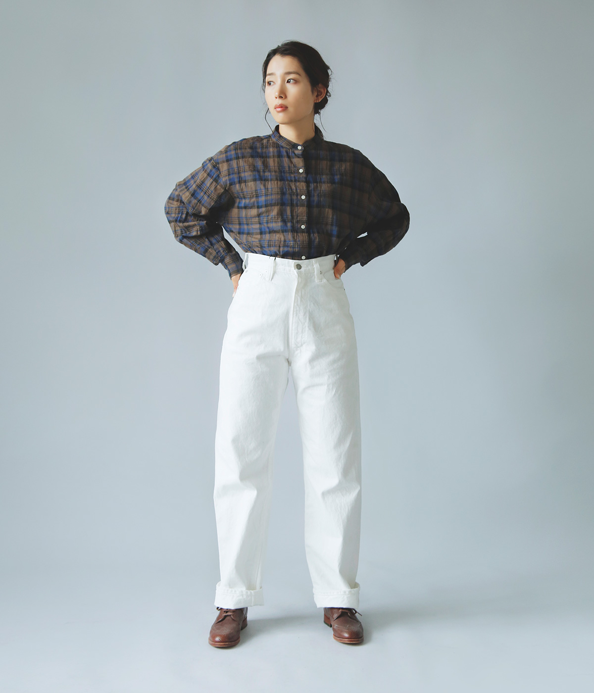 カジュアルパンツLENO＆CO KAY High Waist Corduroy Pants - www