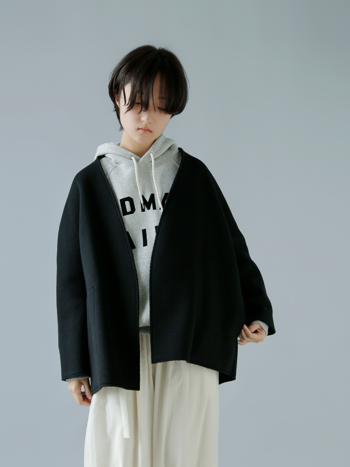 TENNE HANDCRAFTED MODERN(enhNtebh_)SUPER140s E[ m[J[ WPbg gsuper 140s wool no collar jacketh 0010o