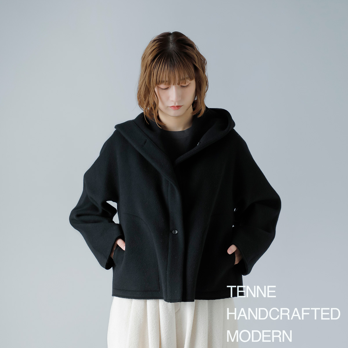 TENNE HANDCRAFTED MODERN(enhNtebh_)SUPER140s E[ V[g t[h R[g gsuper 140s short coath 0019o