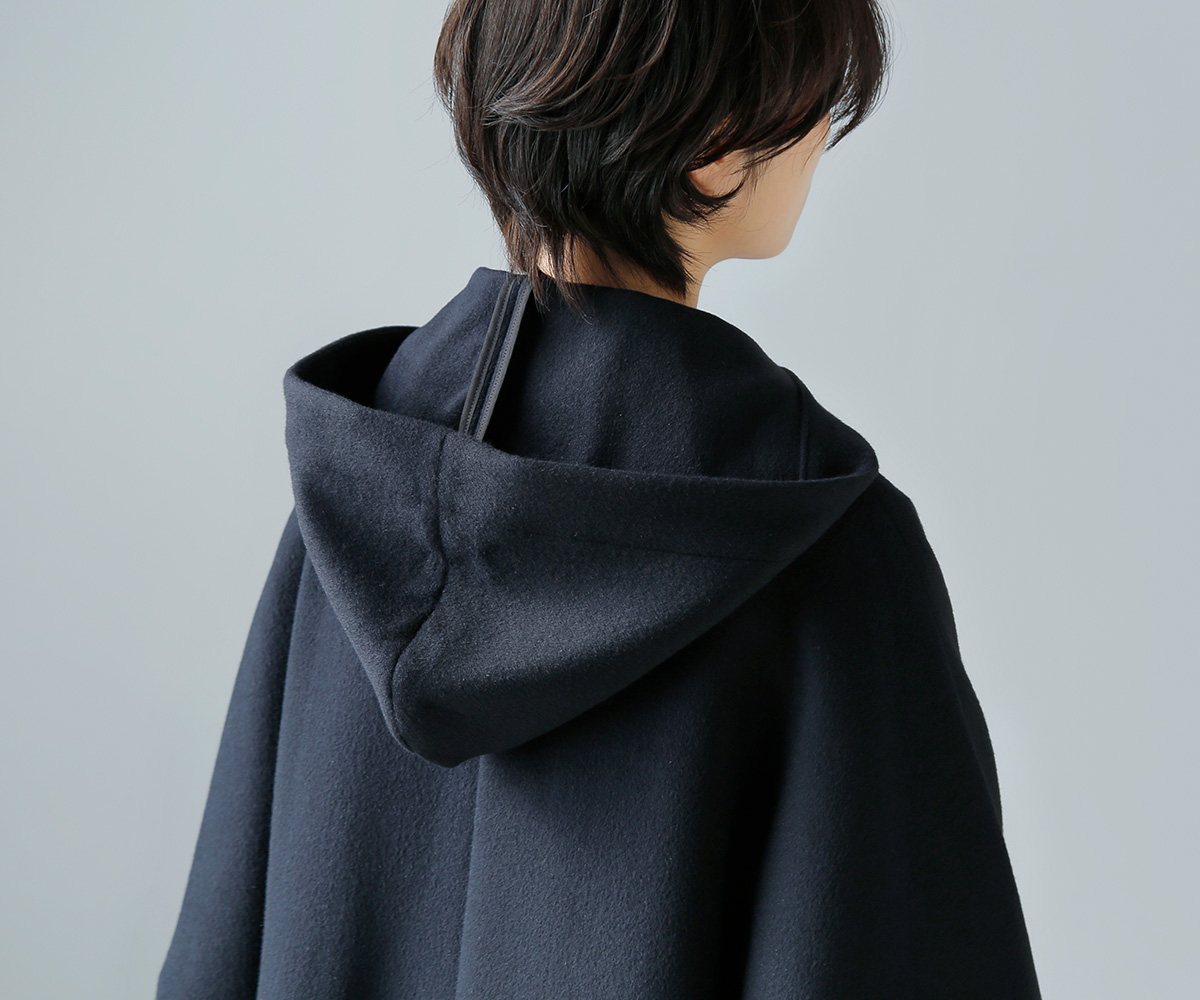 TENNE HANDCRAFTED MODERN(enhNtebh_)AS O t[h P[v R[g gangola long hood cape coath 0022o