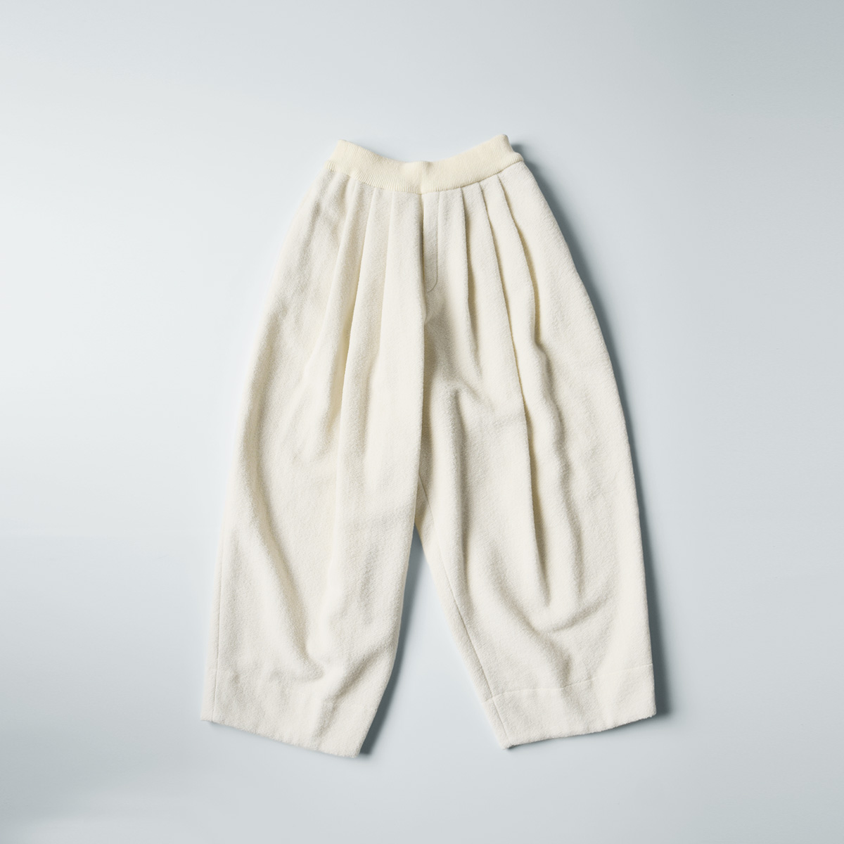 TENNE HANDCRAFTED MODERN(enhNtebh_)EGXg u jbg 3^bN Ch pc gwaist rib knit 3 tuck wide pantsh 007o